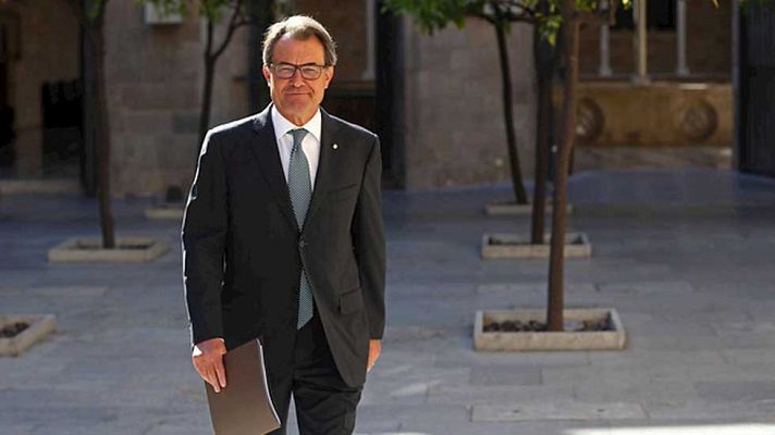 Telediario 1 - Artur Mas explicará en el Parlament los motivos de la convocatoria electoral del 27S