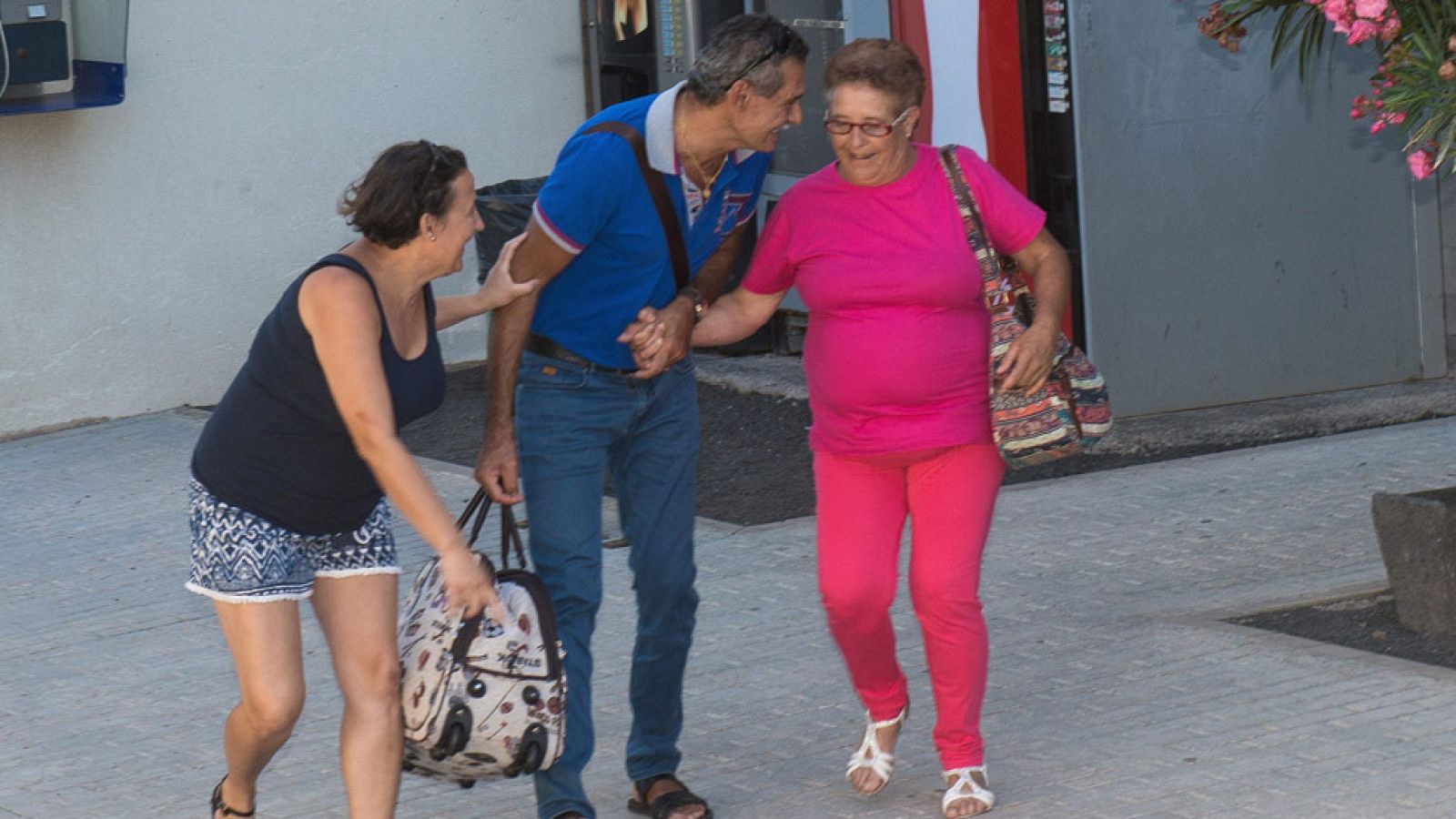 Josefa Hernández sale de la prisión de Tahíche, en Lanzarote