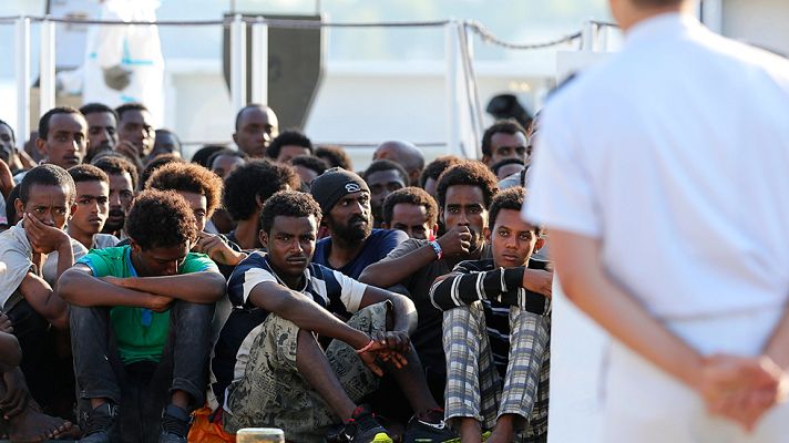 Telediario 1 - La crisis migratoria no cesa en el Mediterráneo