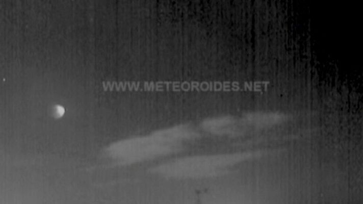 Telediario 1 - Una bola de fuego se vio en España el viernes