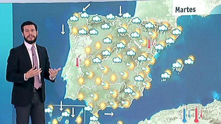 El tiempo - Tormentas en el noreste y bajan las temperaturas
