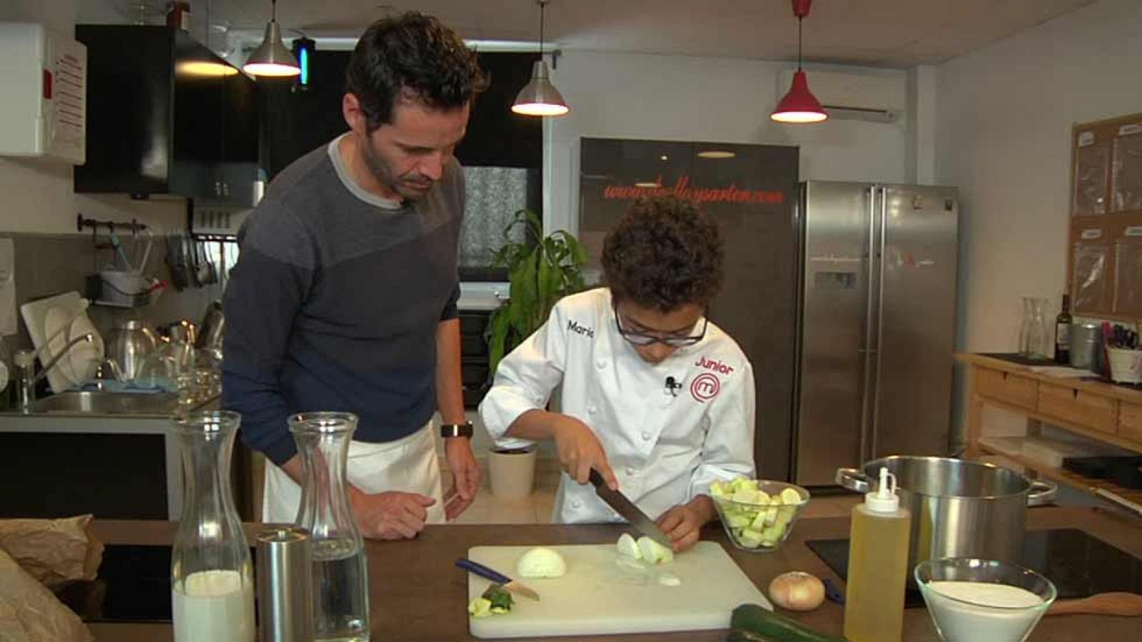 Cocinando con Mario, ganador de MasterChef Junior 1