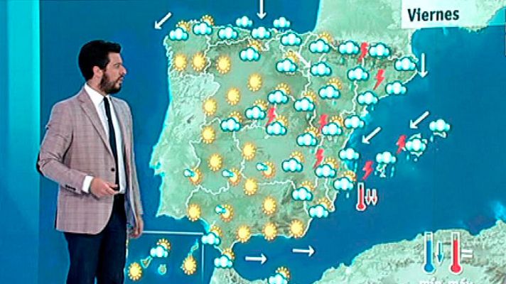 El tiempo - Tormentas fuertes en Pirineos y Mediterráneo