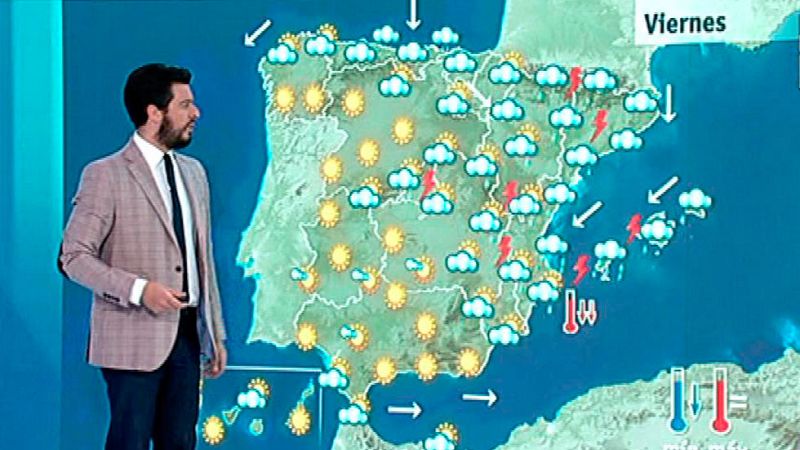Tormentas fuertes en Pirineos y Mediterráneo