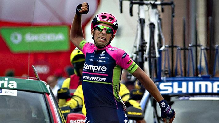 Vuelta ciclista a España - El portugués Nelson Oliveira gana en Tarazona, Aru sigue líder