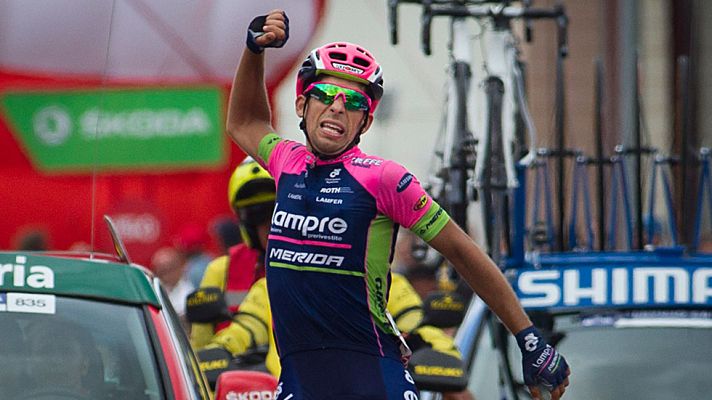 Vuelta ciclista a España - Nelson Oliveira sorprende en Tarazona y Aru mantiene el maillot rojo