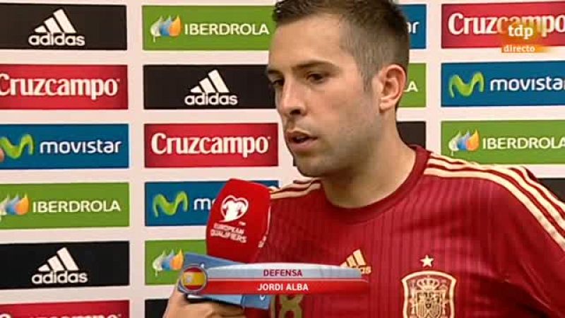 Jordi Alba: "Silva me ha puesto un caramelito"