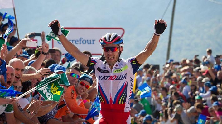 Vuelta ciclista a España - 'Purito' se lleva la victoria en Sotres y acorrala a Aru