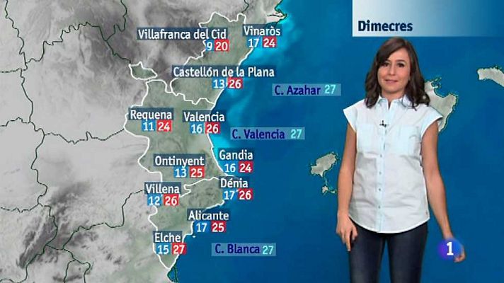 L'informatiu - Comunitat Valenciana - El tiempo en la Comunidad Valenciana - 08/09/15
