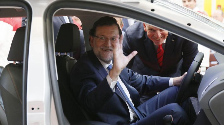 Telediario 1 - Rajoy apela en Cataluña al "sentido común" para despejar incertidumbres