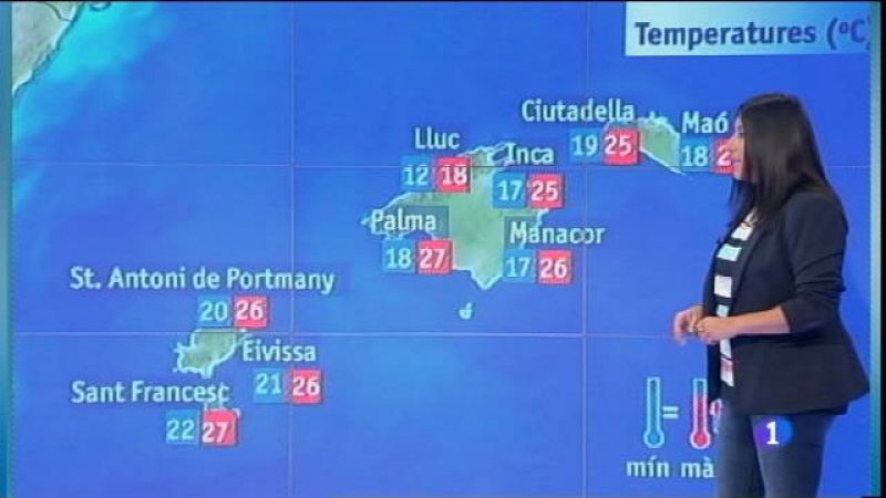 El temps a les Illes Balears - 08/09/15