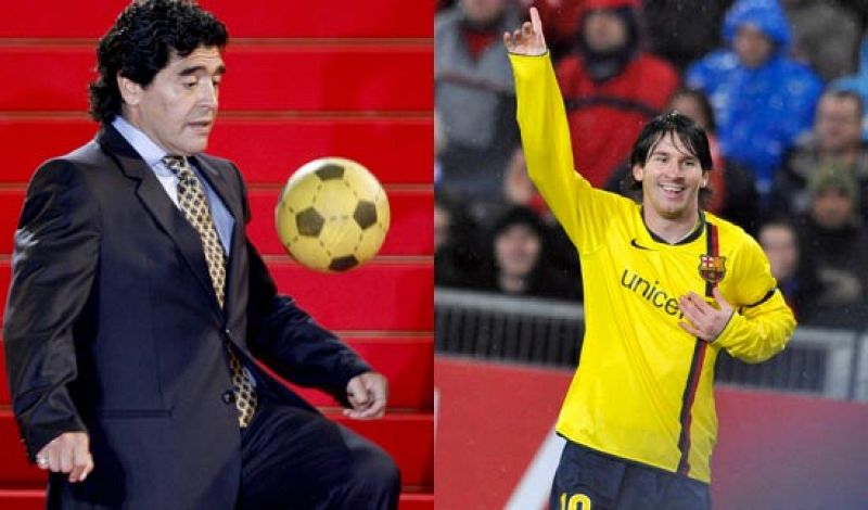 Maradona centra la atención en el Barça