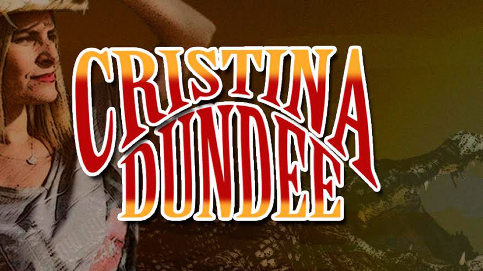 Cristina "Dundee" nadando con cocodrilos