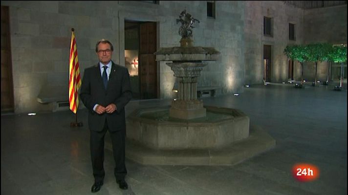 L'Informatiu - Discurs del President de la Generalitat, Artur Mas, amb motiu de la Diada de Catalunya