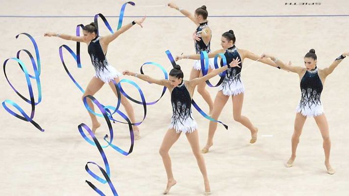 Gimnasia artística - Campeonato del Mundo - Finales Aparatos Conjuntos 5 Cintas