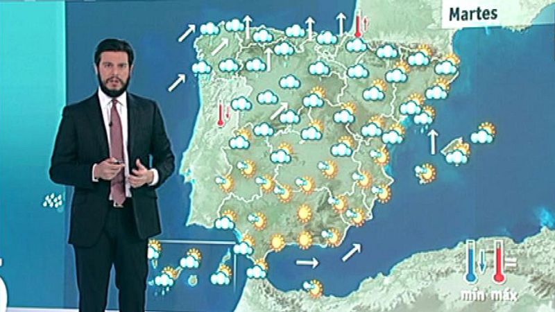 Temporal de viento y lluvia en el tercio norte