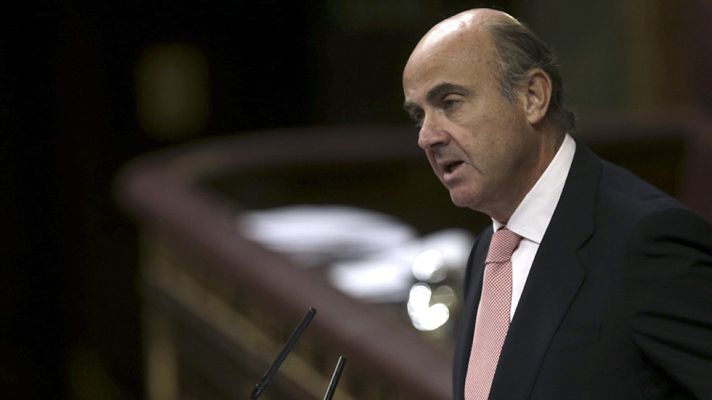 Telediario 1 - Guindos: "es fundamental mantener el ritmo de recuperación en tasas del 3% en los próximos años"