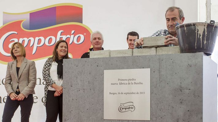 Telediario 1 - La nueva planta de Campofrío en Burgos estará lista en noviembre de 2016