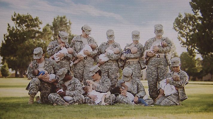 Telediario 1 - Adaptación de la maternidad a las fuerzas armadas norteamericanas