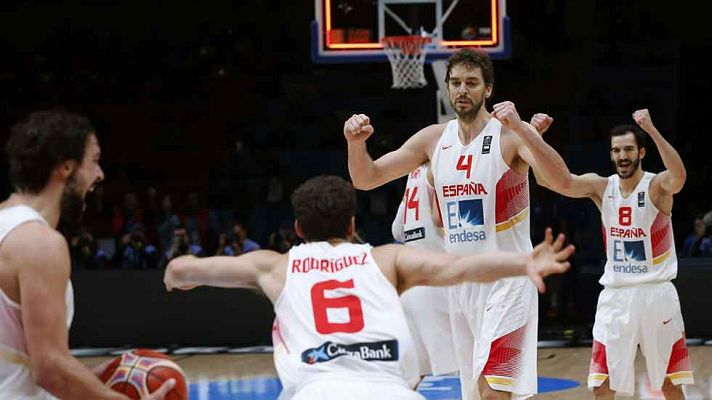 Telediario 1 - La fiesta comenzada por Gasol continuó en el vestuario