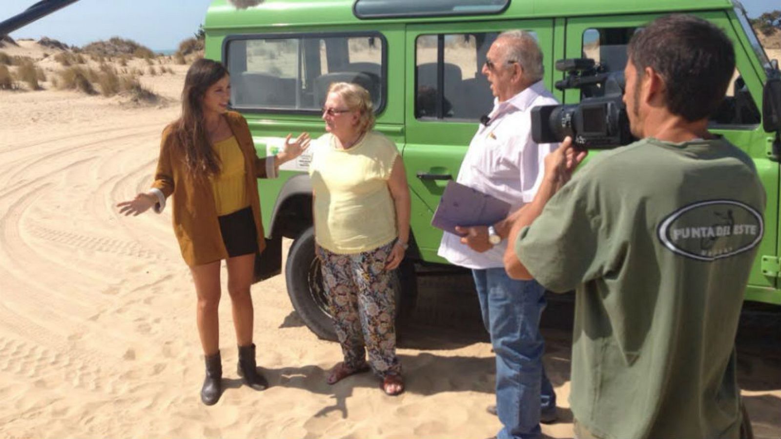 Haciendo "la croqueta" en las dunas de Doñana