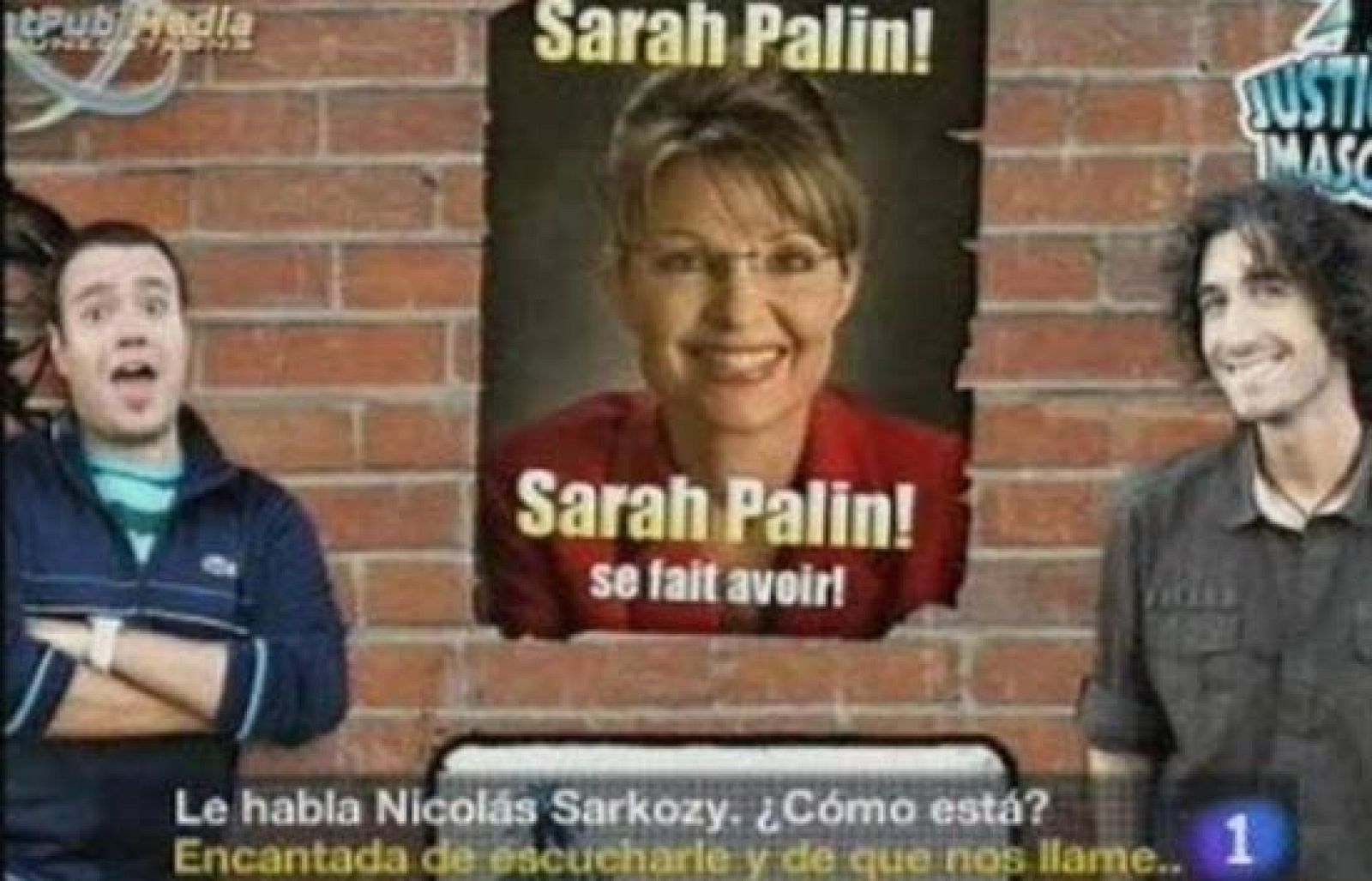Un imitador de Sarkozy engaña a Palin | Ver