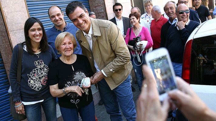 Telediario 1 - Última oportunidad de los partidos de pedir el voto en las elecciones catalanas