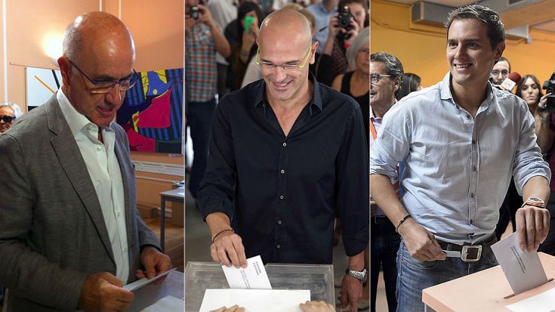 Votan los primeros candidatos y l�deres pol�ticos en Catalu�a