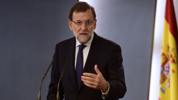 Telediario 1 - Rajoy asegura que está dispuesto a hablar con el nuevo Gobierno catalán pero no "a liquidar la ley"