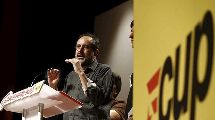 Telediario 1 - La CUP insiste en que no investirá a Mas y Junts pel Sí defiende que sea el presidente