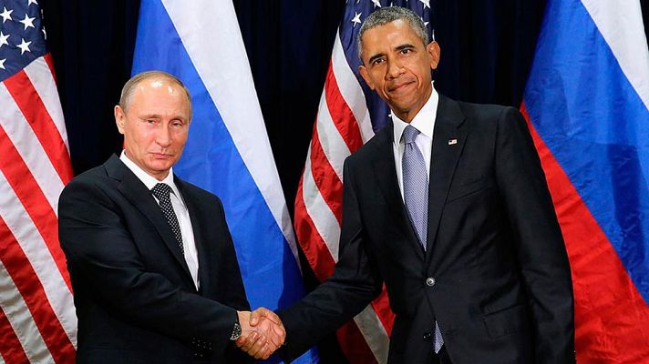 Telediario 1 - Obama y Putin discrepan en la ONU sobre el futuro de Asad