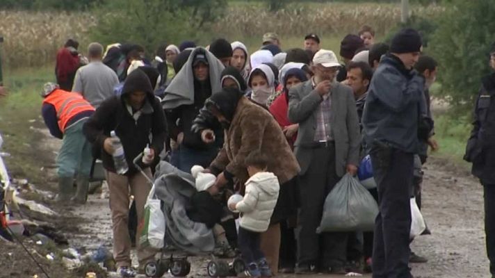 Telediario 1 - De los refugiados que llegan a Croacia los afganos son de los más numerosos