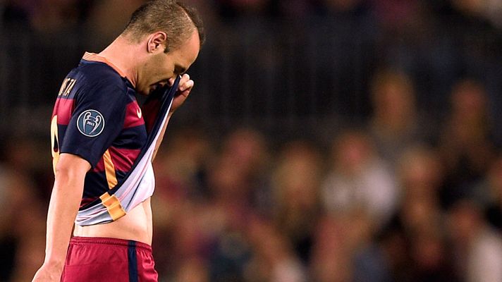Telediario 1 - Iniesta, última víctima de la plaga de lesiones del Barça