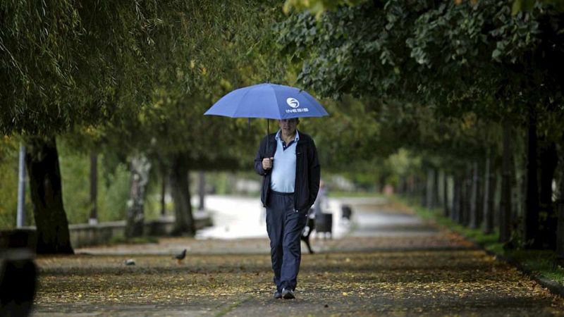 Lluvias fuertes en Galicia y en el Sistema Central