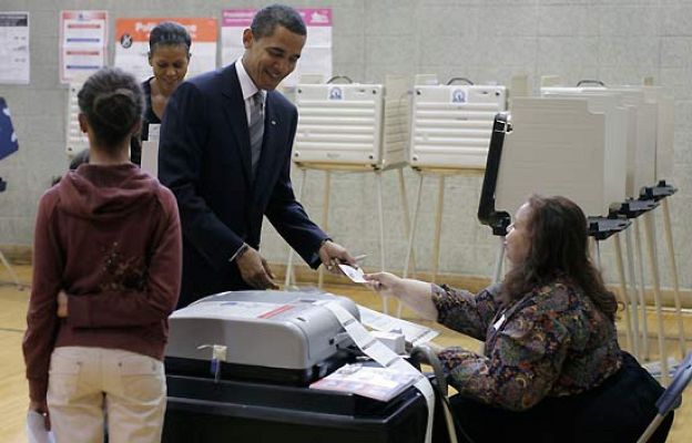  - Obama deposita su voto