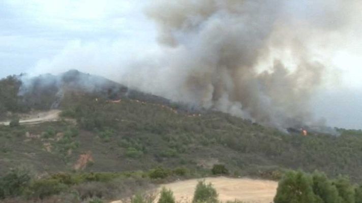 Telediario 1 - Incendio forestal en Ceuta