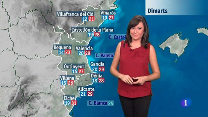 L'informatiu - Comunitat Valenciana - El tiempo en la Comunidad Valenciana - 05/10/15