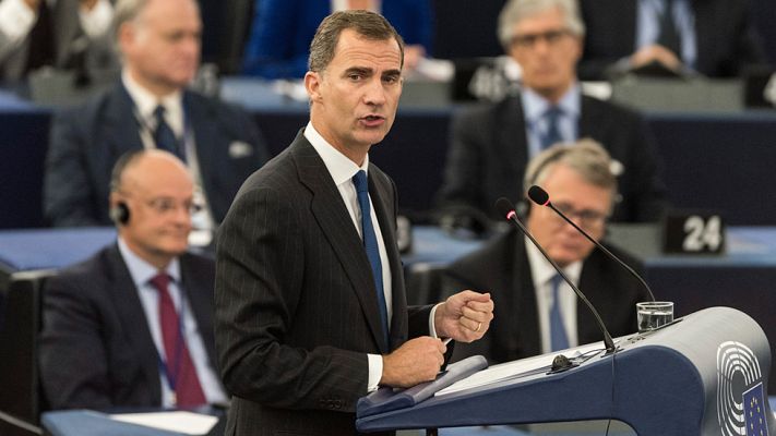 Informativo 24h - El rey interviene por primera vez ante el Parlamento europeo