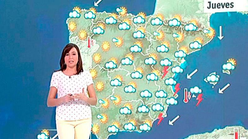 Precipitaciones en Alicante, Murcia y Valencia y temperaturas en descenso en el sudeste peninsular