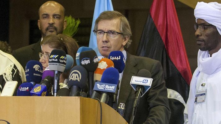 Telediario 1 - La ONU propone un gobierno de unidad en Libia