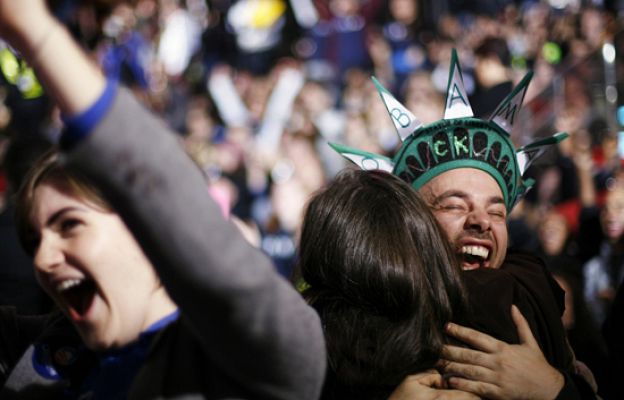  - Se celebra la victoria de Obama