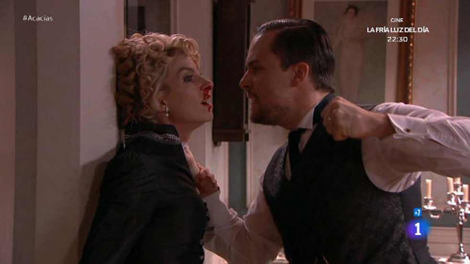 Acacias 38 - Germán da un puñetazo a la pared por no pegar a Cayetana