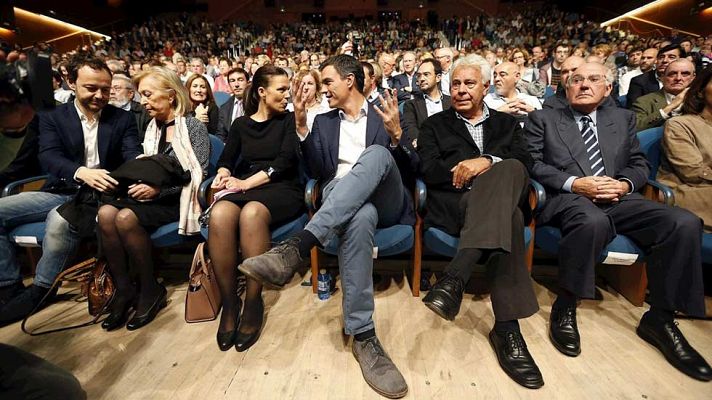 Telediario 1 - Sánchez defiende "el acuerdo y el diálogo" para transformar España en el homenaje a Txiki Benegas