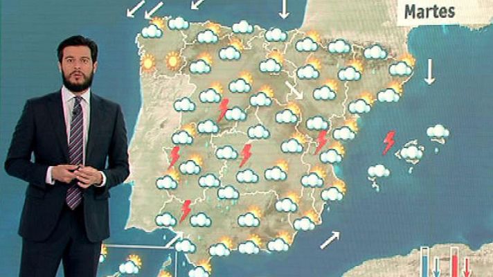 El tiempo - Chubascos persistentes en el sur de Levante