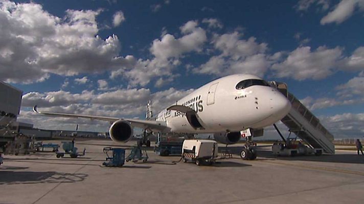 Telediario 1 - Un equipo de TVE ha podido acceder el nuevo Airbus