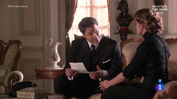 Seis hermanas - Blanca le enseña la carta de Cristóbal a Rodolfo