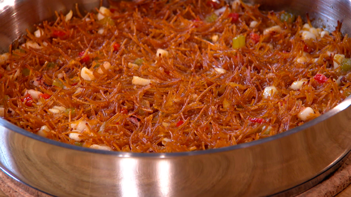 Torres en la cocina - Receta de fideuá de calamar