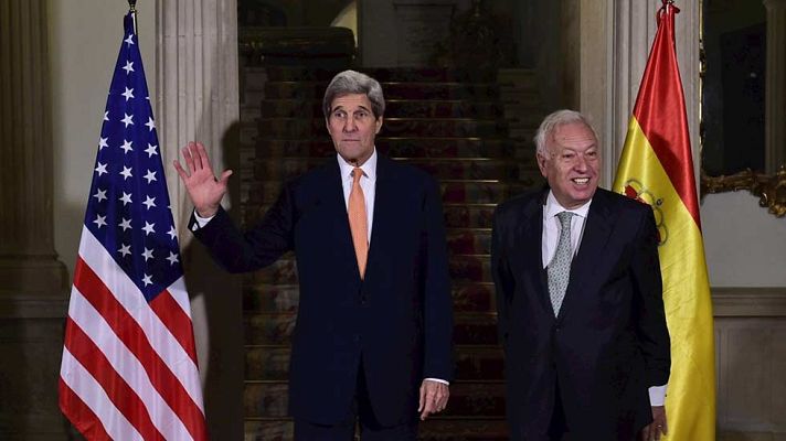 Telediario 1 - Primera visita de John Kerry a España