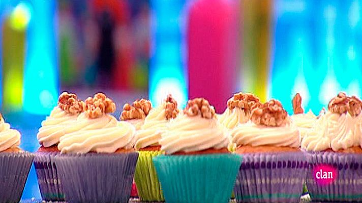  - Receta de cupcakes de plátano, vainilla y nueces