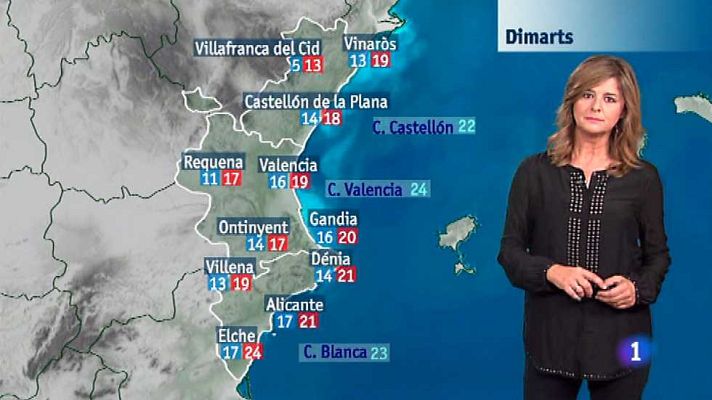 L'informatiu - Comunitat Valenciana - El tiempo en la Comunidad Valenciana - 19/10/15